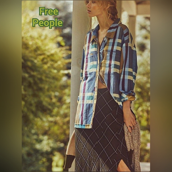 Free People We The Free So Long Summer Plaid Top Small NWT - Picture 1 of 13